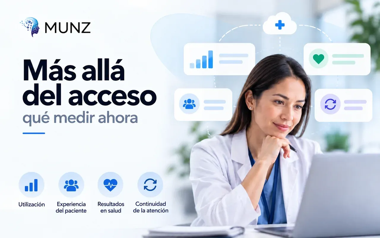 Visual editorial sobre medición del recorrido desde acceso hasta resultados.
