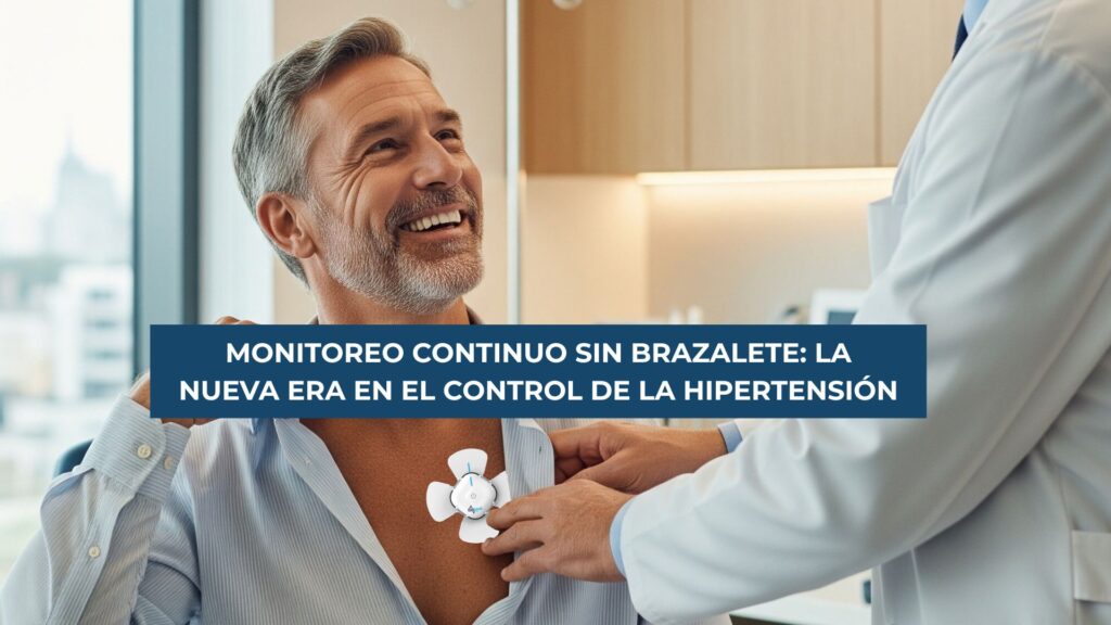 Monitoreo continuo sin brazalete con el parche torácico Biobeat BPM, la nueva era en el control de la hipertensión.